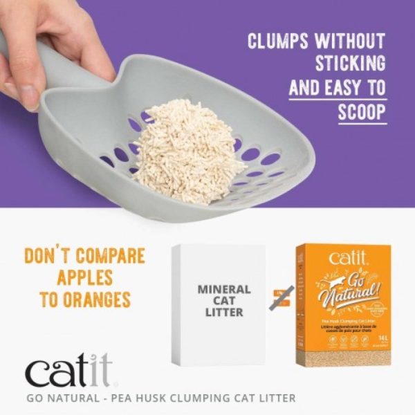 Catit Go Natural Clumping Pea Husk Cat Litter 14L Discount