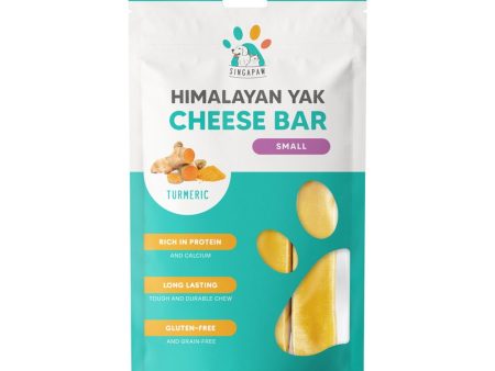 10% OFF: Singapaw Himalayan Yak Cheese Bar Turmeric Dog Chew 2Pcs Online now