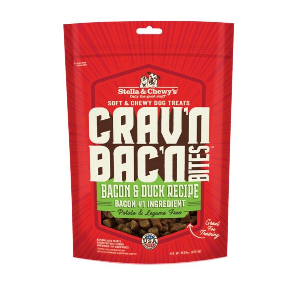 Stella & Chewy’s Crav n Bac n Bites Bacon & Duck Dog Treats 8.25oz Cheap