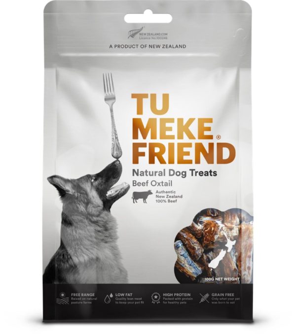 Tu Meke Friend Beef Oxtail Grain-Free Air-Dried Dog Treats 100g For Discount