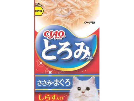 2 FOR $14: Ciao Toromi Line Chicken Fillet, Tuna & Whitebait Grain-Free Pouch Wet Cat Treats 35g x 4 on Sale