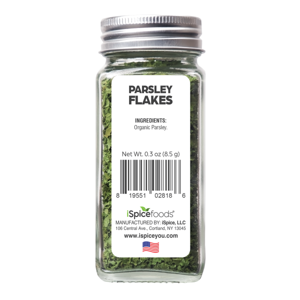 iSpice | Organic Parsley Flakes | 0.3 oz | Premium Herbs | Kosher | USDA Organic Certified Online now