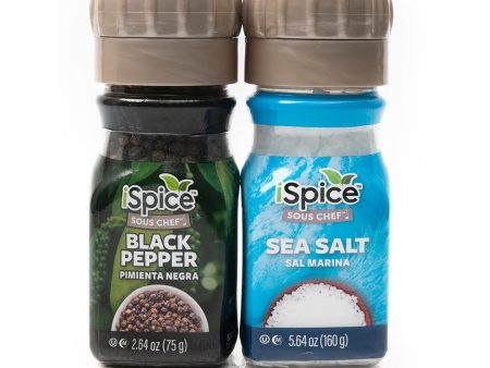 iSpice | 2 Pack of Salt and Pepper | House of Taste | Mixed Spices & Seasonings Gift Set | Kosher Online now