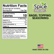 iSpice | Bagel Topping Seasoning | 6.2 oz | Mixed Spices & Seasonings | Kosher | Perfect Crust Fashion