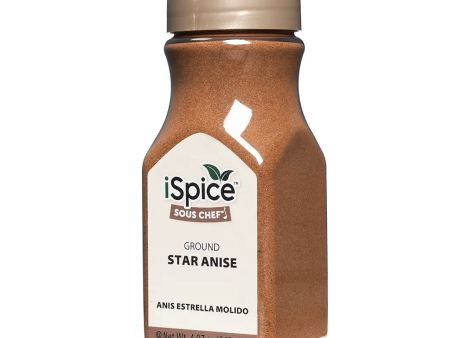 iSpice | Star Anise Ground | 4.97 oz | Gourmet Spice | Kosher| Asian essential Fashion