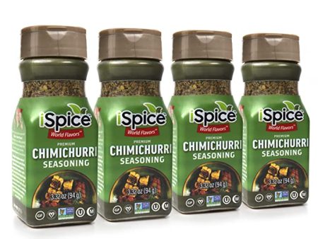 iSpice | Chimichurri Seasoning | Pack of 4 | Mixed Spice & Seasoning | Halal , Kosher , Non GMO Online Hot Sale