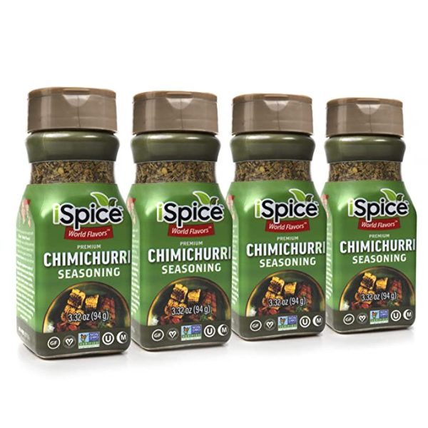 iSpice | Chimichurri Seasoning | Pack of 4 | Mixed Spice & Seasoning | Halal , Kosher , Non GMO Online Hot Sale