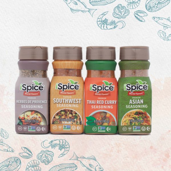 iSpice | 4 Pack of Ethnic Seasoning | Yasuda | Mixed Spice & Seasoning Gift Set | Halal | Kosher Online now