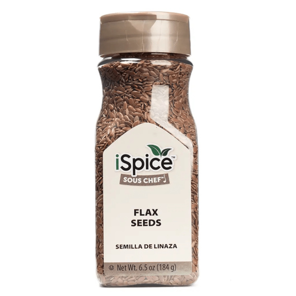 iSpice | Flax Seed | 6.5 oz |  Gourmet Spice | Kosher | Nutty flavor Supply