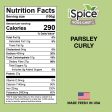 iSpice | Parsley Curly | 1.1 oz | Premium Herbs | Kosher | Halal | Herbal aroma Supply