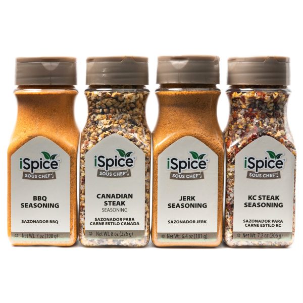 iSpice | 4 Pack of Grill Seasoning | Grill Mania | Mixed Spices & Seasonings Gift Set | Kosher For Sale