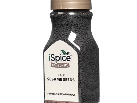 iSpice | Sesame Seeds Black | 6.7 oz | Gourmet Spice |Kosher| Crunchy texture Online