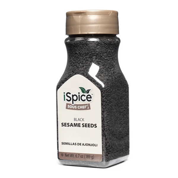 iSpice | Sesame Seeds Black | 6.7 oz | Gourmet Spice |Kosher| Crunchy texture Online