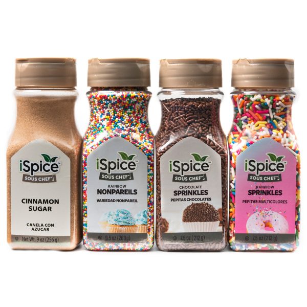 iSpice | 4 Pack Sweet Topping | Sweet Sorcery | Mixed Spices & Seasonings Gift Set | Kosher Online