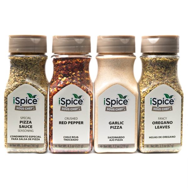 iSpice | 4 Pack Pizza Seasoning | Pizzaiola | Mixed Spices & Seasonings Gift Set | Kosher | Flavorful Spices Online Hot Sale