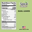 iSpice | Basil Leaves | 2.3 oz | Premium Herbs | Kosher | Halal | Aromatic Herb on Sale