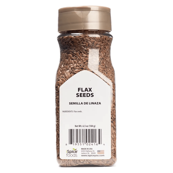 iSpice | Flax Seed | 6.5 oz |  Gourmet Spice | Kosher | Nutty flavor Supply