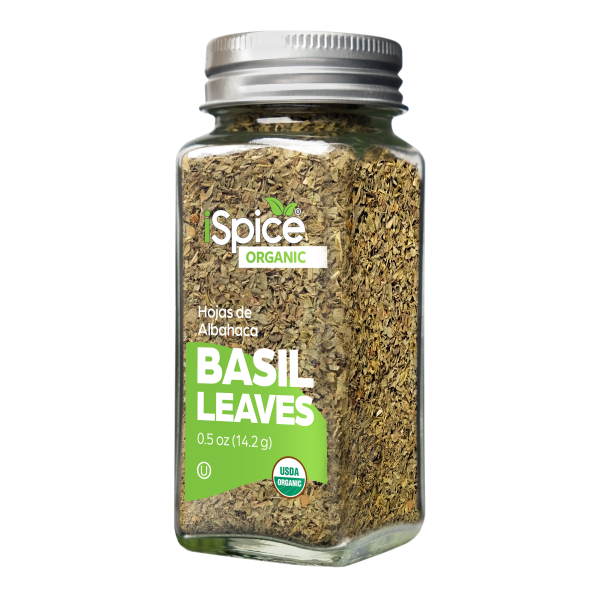 iSpice | Organic Basil Leaves | 0.5 oz | Premium Herbs | Kosher | USDA Organic Certified Discount