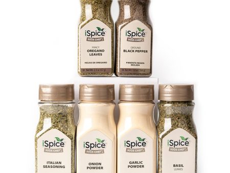 iSpice | 6 Pack of Spices and Herbs | Figo | Mixed Spices & Seasonings Gift Set | Kosher Sale