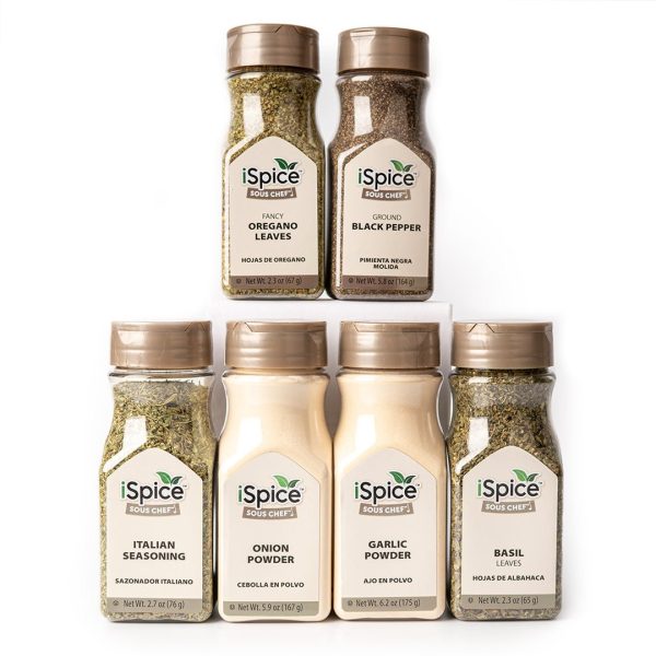 iSpice | 6 Pack of Spices and Herbs | Figo | Mixed Spices & Seasonings Gift Set | Kosher Sale