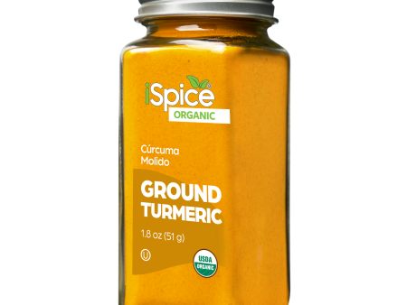 iSpice | Organic Turmeric Ground | 1.8 oz | Premium Spices | Kosher | USDA Organic Certified Cheap