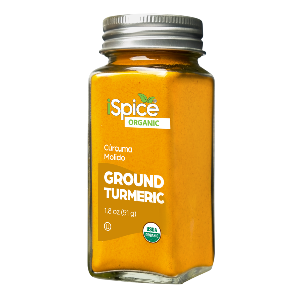 iSpice | Organic Turmeric Ground | 1.8 oz | Premium Spices | Kosher | USDA Organic Certified Cheap