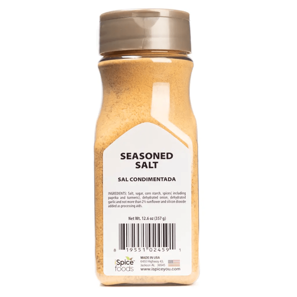 iSpice | Seasoned Salt | No MSG | 12.6 oz | Mixed Spices & Seasonings | Kosher | Culinary staple For Sale