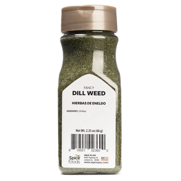 iSpice | Dill Weed | 2.35 oz |  Gourmet Spice |Kosher | Food Grade Bottle| Herbal Delight Online Hot Sale