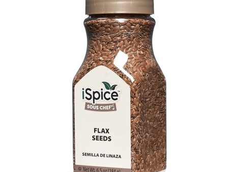 iSpice | Flax Seed | 6.5 oz |  Gourmet Spice | Kosher | Nutty flavor Supply