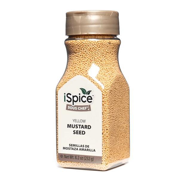 iSpice | Mustard Seed Yellow | 8.2 oz | Gourmet Spice | Kosher| Rich aroma Supply