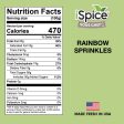 iSpice | Rainbow Sprinkles | 8.81 oz | Mixed Spices & Seasonings | Kosher |Food Grade BPA Free Bottle Supply