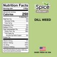 iSpice | Dill Weed | 2.35 oz |  Gourmet Spice |Kosher | Food Grade Bottle| Herbal Delight Online Hot Sale