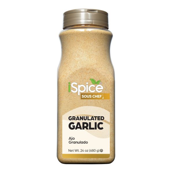 Spice Garlic | Garlic Granulated | 24 oz | Food Service Size | Kosher | Rich Aroma Fashion