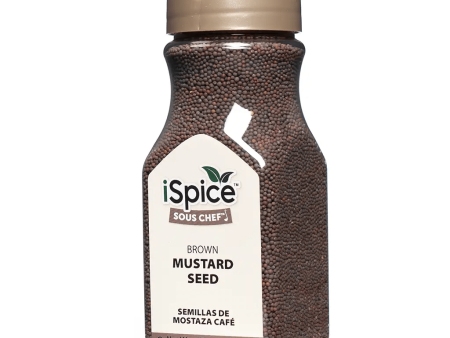 iSpice | Mustard Seed Brown | 7.8 oz | Gourmet Spice | Kosher| Pungent flavor Online now