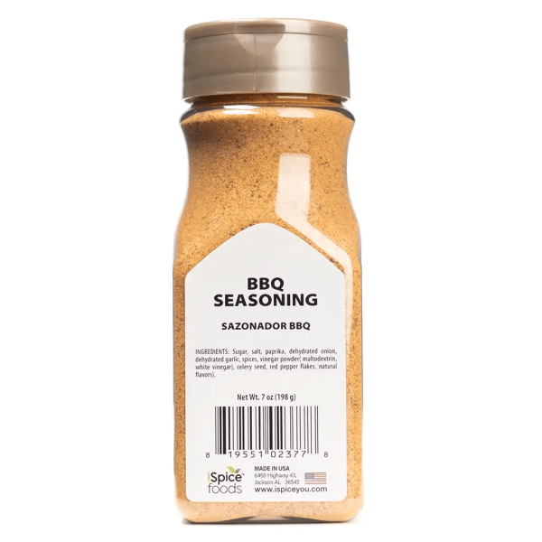 iSpice | BBQ Seasoning | 7 oz | Mixed Spices & Seasonings | Kosher | Food Grade Bottle | Flavor Burst Fashion