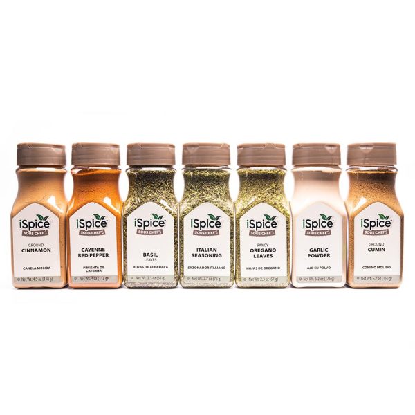 iSpice | 7 Pack of Spices and Herbs | Aromatic | Mixed Spices & Seasonings Gift Set | Kosher Online now