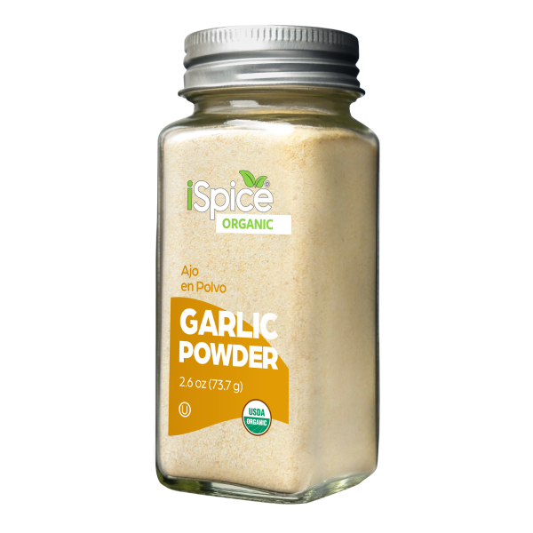 iSpice | Organic Garlic Powder | 2.6 oz | Premium Spices | Kosher | USDA Organic Certified Discount