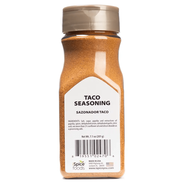 iSpice | Taco Seasoning | 7.1 oz | Mixed Spices & Seasonings | Kosher | Savory kick For Sale