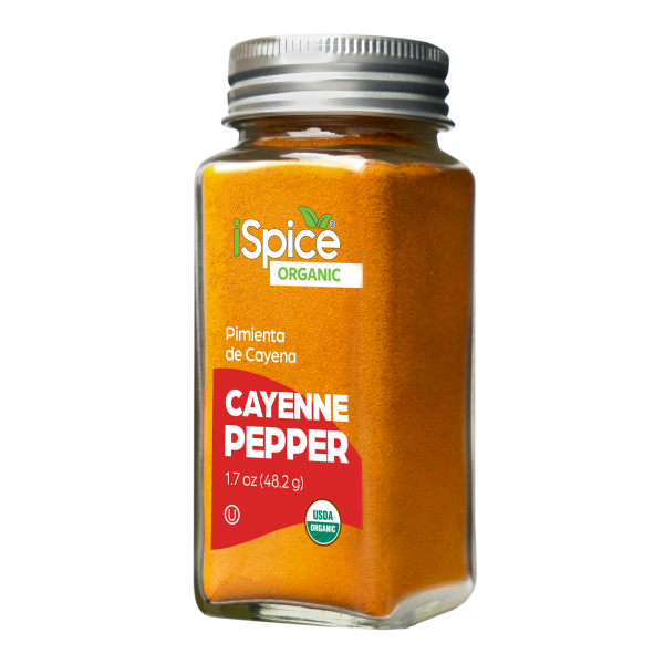 iSpice | Organic Cayenne Pepper | 1.7 oz | Premium Spices | Kosher | USDA Organic Certified Discount