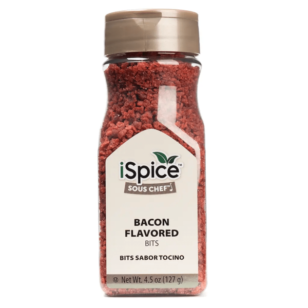 iSpice | Bacon Flavored Bits | 4.5 oz | Gourmet Spice | Kosher |Authentic Flavor Discount