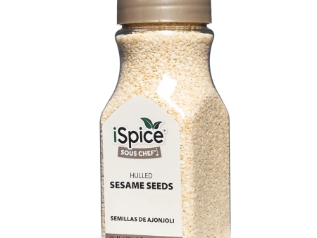 iSpice | Sesame Seeds Hulled | 6.5 oz | Gourmet Spice |Kosher| Authentic grain Online Sale