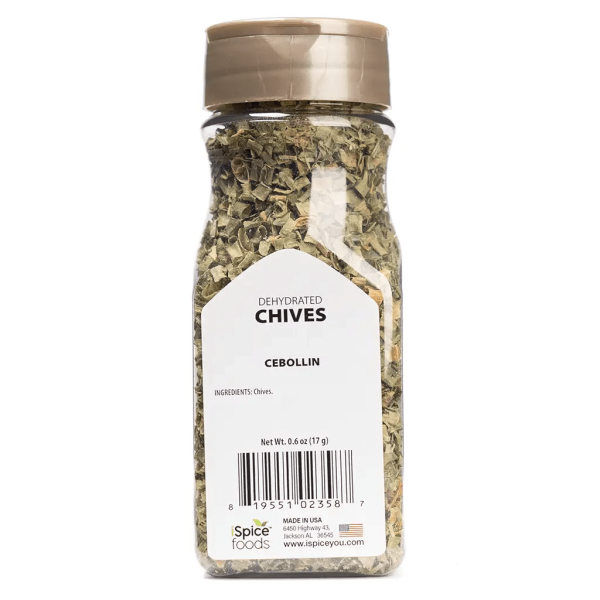 iSpice | Chives Dehydrated | 0.6 oz | Premium Herbs | Kosher | Flavorful Finish Online