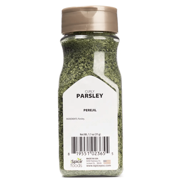 iSpice | Parsley Curly | 1.1 oz | Premium Herbs | Kosher | Halal | Herbal aroma Supply