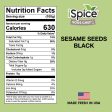 iSpice | Sesame Seeds Black | 6.7 oz | Gourmet Spice |Kosher| Crunchy texture Online