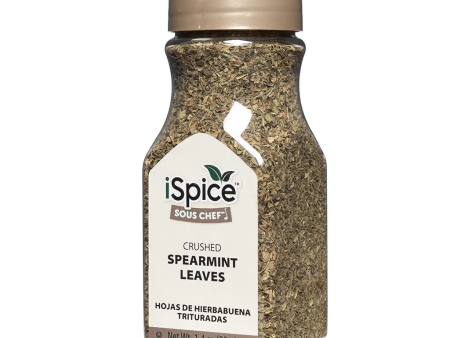 iSpice | Spearmint Leaves Crushed | 1.4 oz | Premium Herbs | Kosher | Refreshing herb For Sale