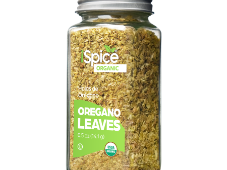 iSpice | Organic Oregano Leaves | 0.5 oz | Premium Herbs | Kosher | USDA Organic Certified Online Hot Sale