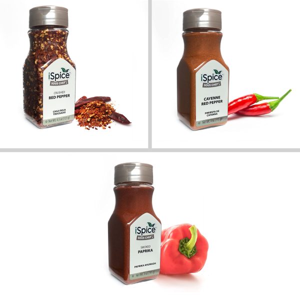 iSpice | 3 Pack of Hot Spices | Fiery | Mixed Spices & Seasonings Gift Set | Kosher Supply