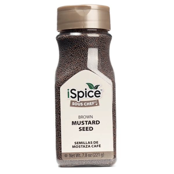 iSpice | Mustard Seed Brown | 7.8 oz | Gourmet Spice | Kosher| Pungent flavor Online now