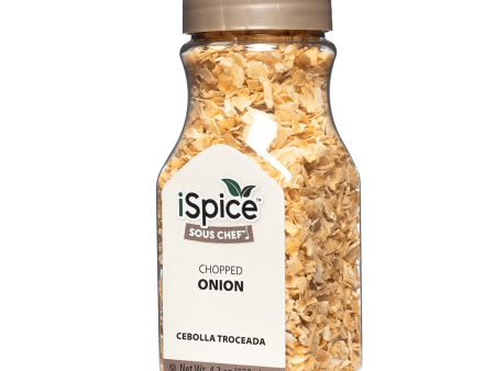 iSpice | Onion Chopped | 4.3 oz | Gourmet Spice | Kosher | Aromatic boost For Sale