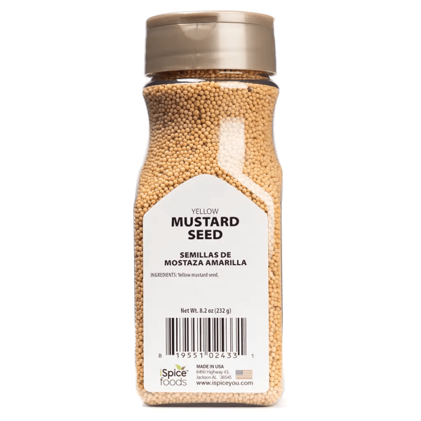 iSpice | Mustard Seed Yellow | 8.2 oz | Gourmet Spice | Kosher| Rich aroma Supply